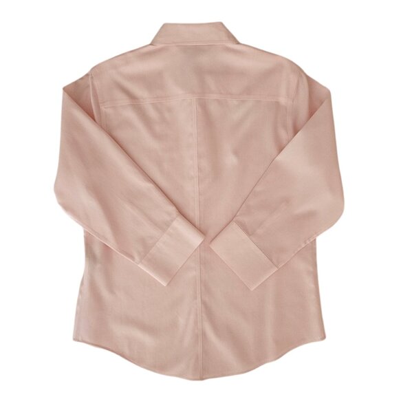 Petite Sophisticate Non-Iron Long Sleeve Button Down Shirt | NWT | SP | Pink - Picture 7 of 15